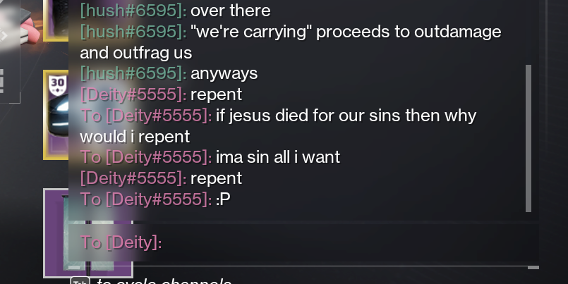 bro has one line