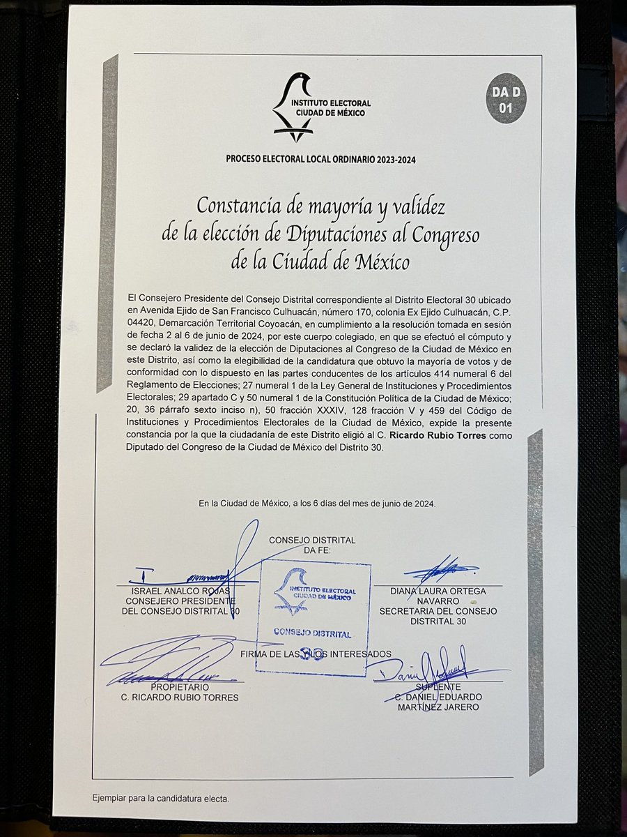 <a href="/Paulogarciag/">Paulo Emilio García</a> Esto es una mentira Paulo, tú no eres el
Diputado electo del Distrito 30, esto es una “usurpación de funciones” que bueno que dejes constancia de tu crimen, así mayores pruebas, enfrentaras a la justicia por pretender generar confusión entre la población.

¡ Tú perdiste !
 
Aquí