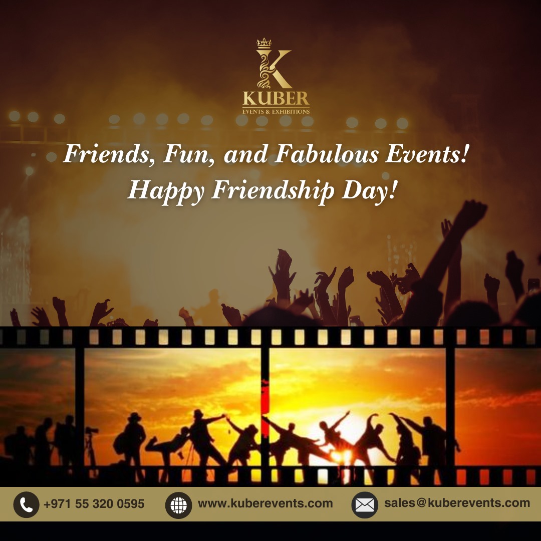 KuberEventsDXB's tweet image. We specialize in crafting exceptional celebrations that highlight the joy of friendship. Cheers to unforgettable moments! 🌟

#EventManagement #InnovativeEvents #QualityService #KuberEvents #eventrentals #eventservices #FriendshipDay
