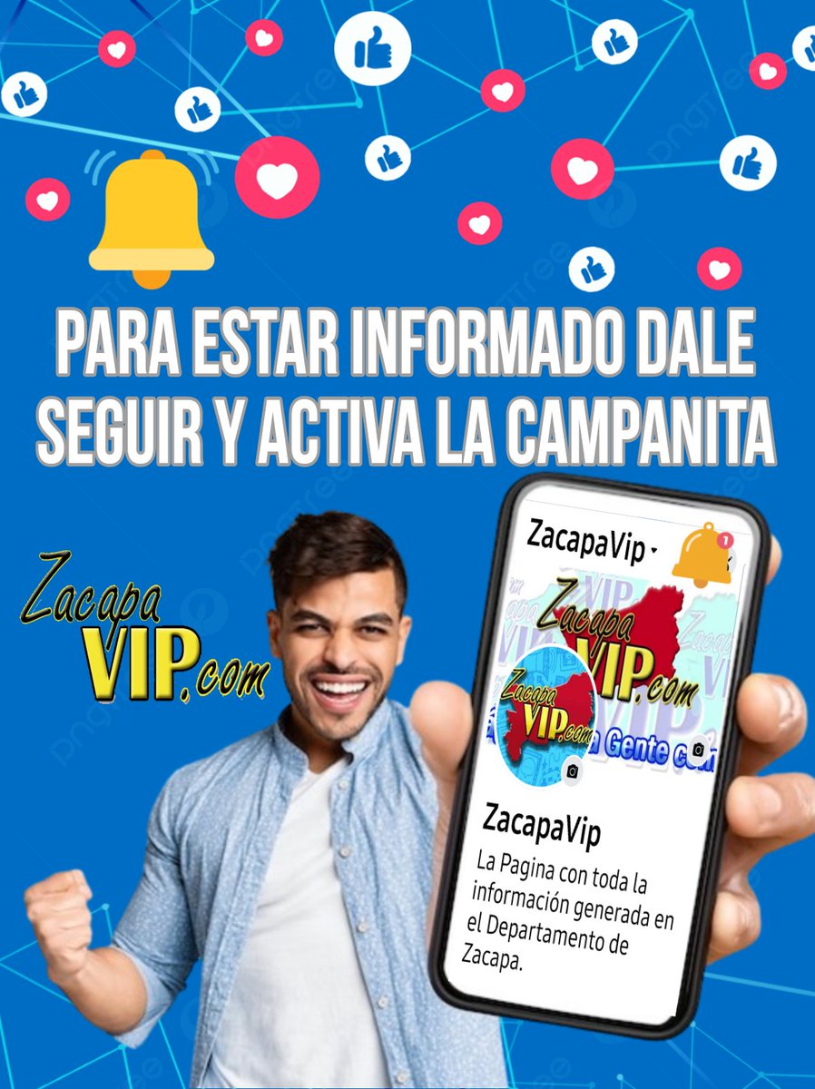 ZacapaVip_com's tweet photo. Toda la información que se genera en el departamento de Zacapa está aquí en Facebook de ZacapaVip 👉 Dale Me Gusta👍
https://t.co/8I5ZnSx2vS https://t.co/2K9WfCg389