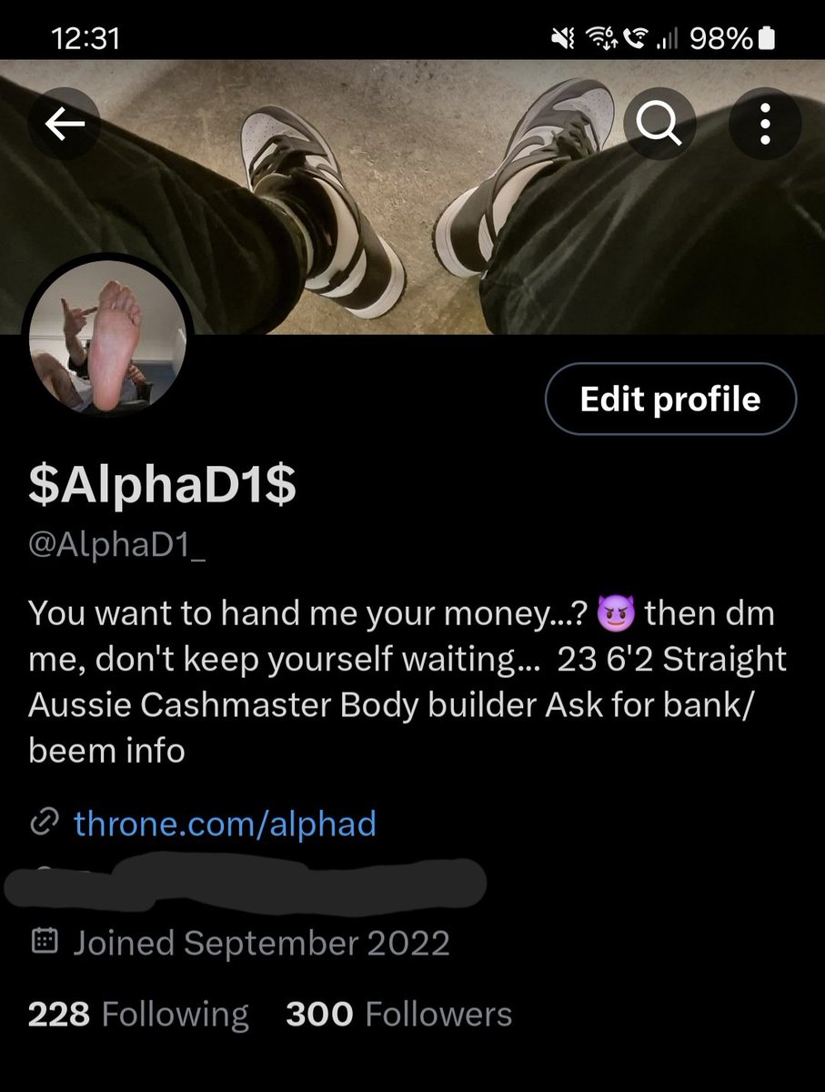 MuscleDaddyD1's tweet photo. Muscle daddy's breached 300 followers! As my fag army grows bigger, so do my alpha muscles.

Send to celebrate: $3/$30/$300

#findom #cashmaster #paypig https://t.co/f5aQ4xGuc8
