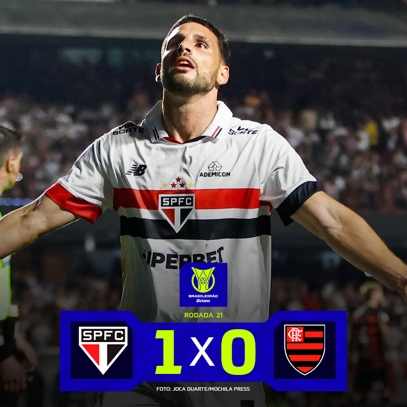 Brasileirao's tweet photo. OH, TRICOLOR! Calleri decide, e o @SaoPauloFC vence mais uma no embalo da TORCIDA QUE CONDUZ! https://t.co/r5EGVqQHIR