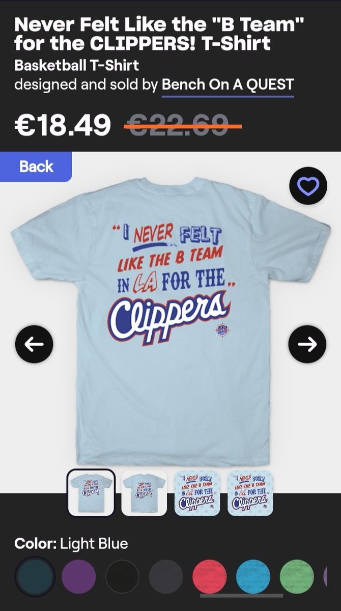 BenchOnaQuest's tweet photo. 💥 BOOM!! Inspired by Ron Harper’s iconic tweet!! Tee LINK: 
https://t.co/o5jndAyH39
 15%OFF if You Buy 5+ Tees! 🏀 #ClipperNation #BenchOnaQUEST #RonHarper #LAClippers @HARPER04_5 https://t.co/CBjlz0vbbx
