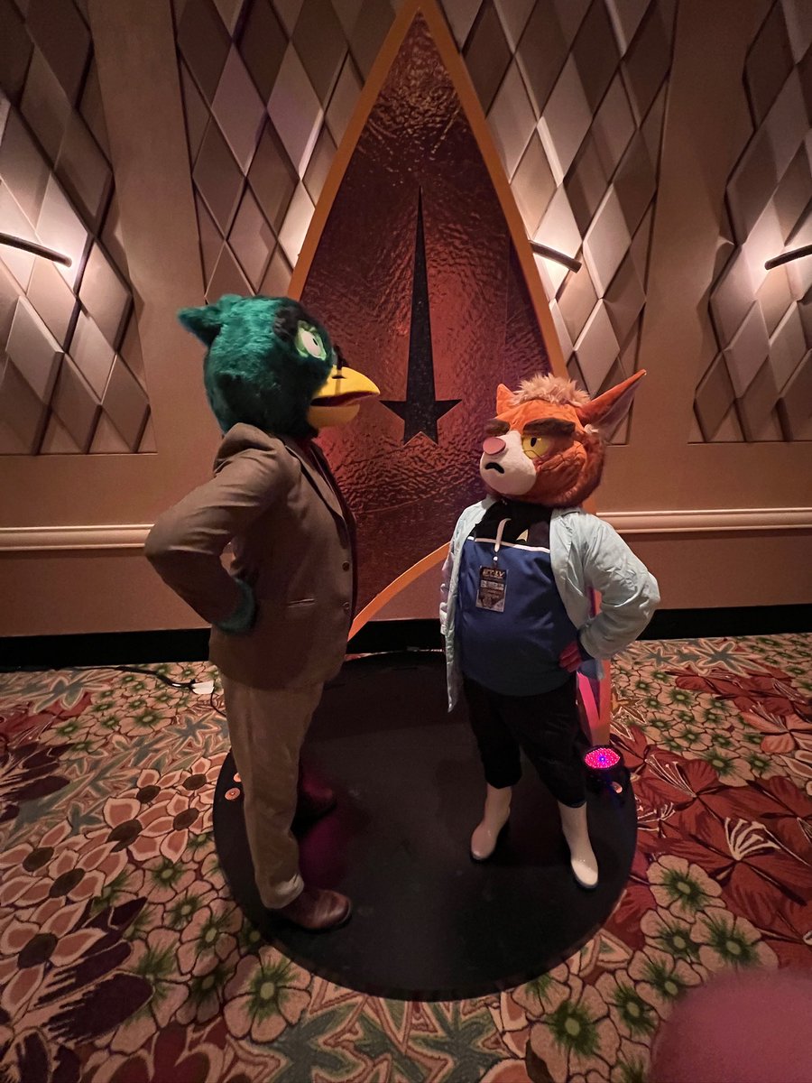 traceyssimmons's tweet photo. Wish you were here at #STLV @MikeMcMahanTM! There is such a huge amount of love here for Lower Decks. Our cosplays of Migleemo and T’Ana made it to the cosplay contest finals, and the room started a “lower decks” chant as we came on stage. https://t.co/EUIrJHvPkR