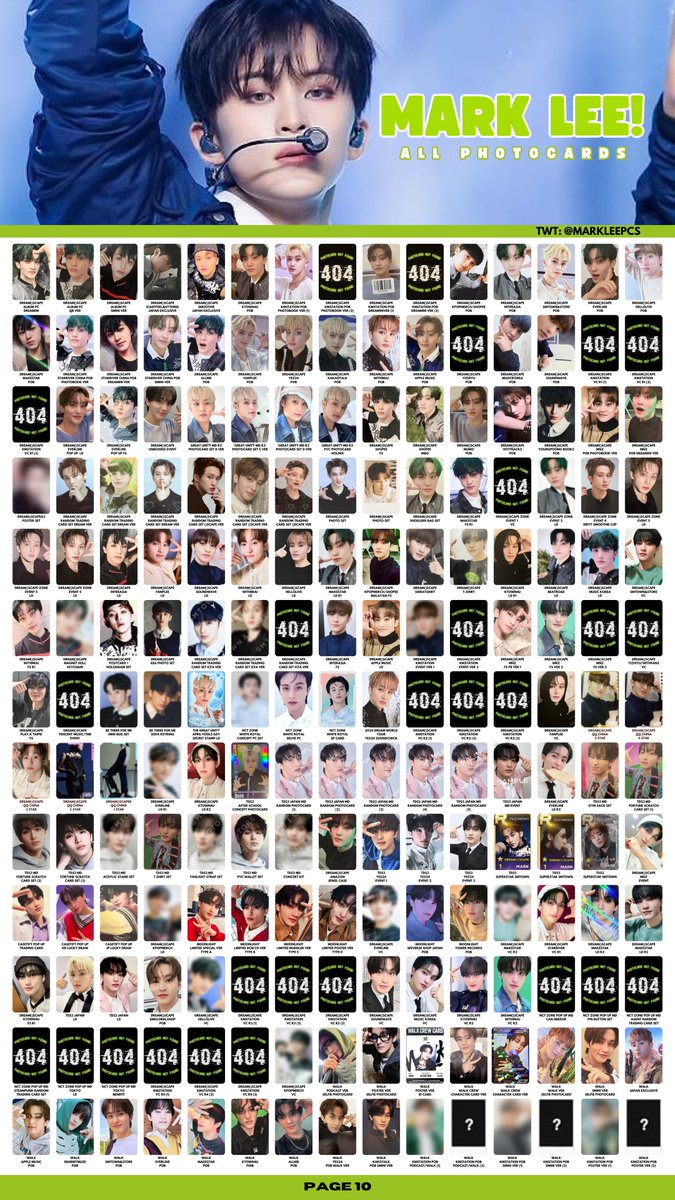 🐯 MARK LEE PCS 엔시티 마크 포카리스트 nct 127 nct dream wishlist