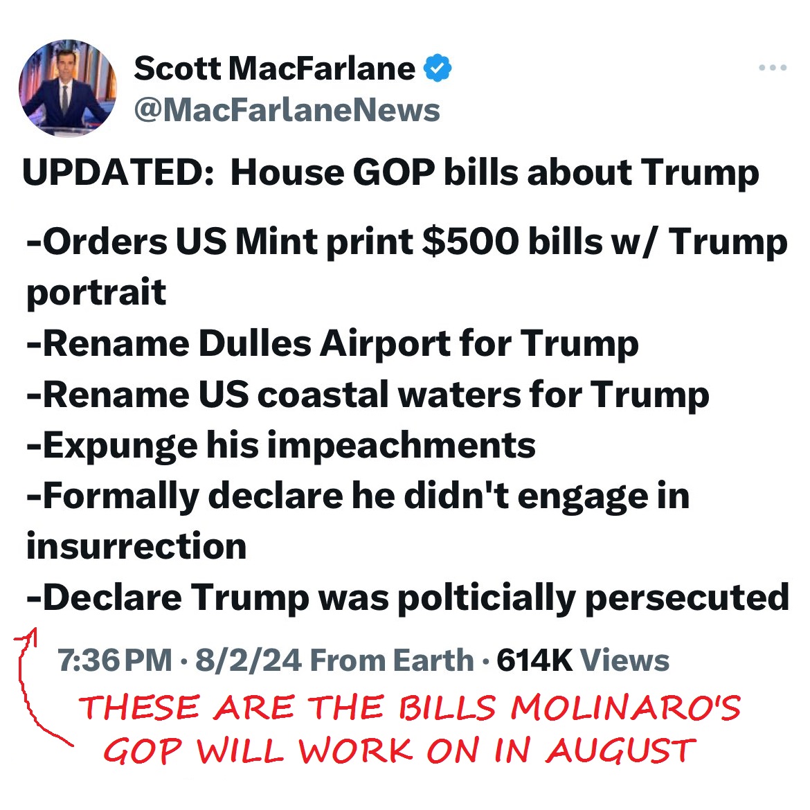Indivisible19NY's tweet photo. Molinaro's Republicans do NOTHING but stage culture war publicity stunts. Again &amp; again they fail to pass any meaningful bills.

🚫Fewest bills passed in a century
🚫ZERO bill written by Molinaro enacted

#NY19 deserves a rep who fights for us.
Vote Molinaro OUT. Vote Josh RILEY. https://t.co/r3DkckeewP