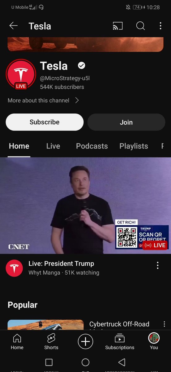 FYI, I’m hacked, this is supposed to be MY YouTube channel…