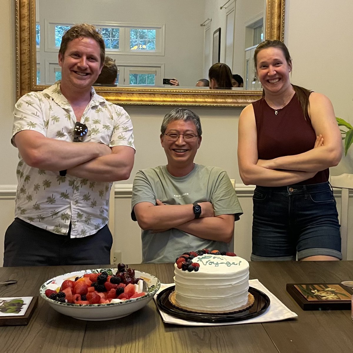 BranchingLab's tweet image. Bon Voyage! Another celebration on a summer day for @SteveTym and Bridget, who are embarking on their next career adventure. You will do AWESOME things!!!