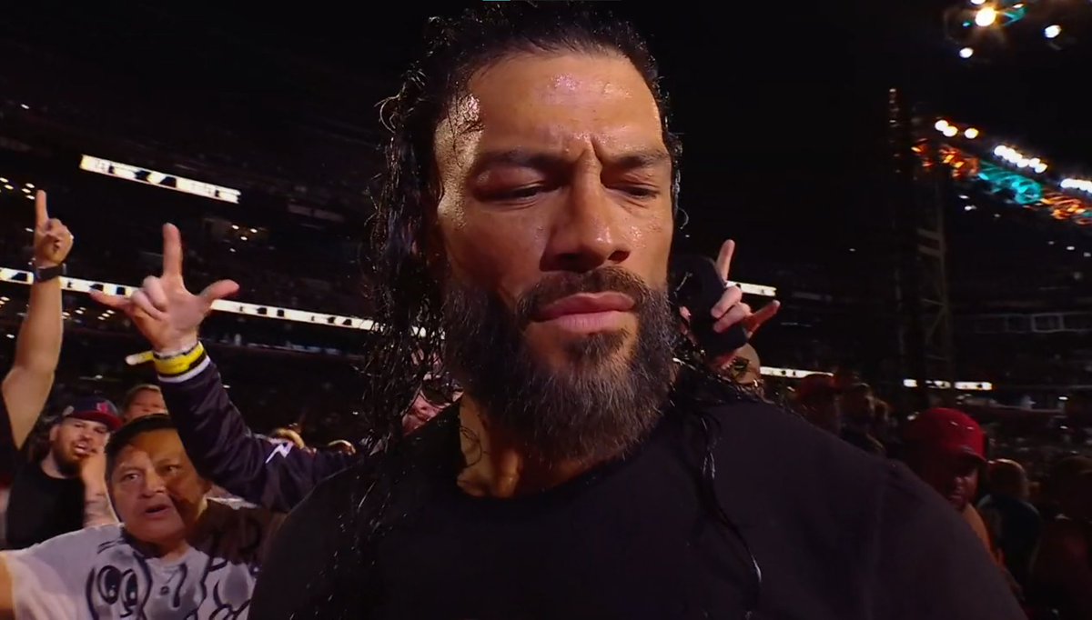 TribalMegastar's tweet photo. WELCOME BACK ROMAN REIGNS TO WWE.

☝️☝️☝️☝️

#SummerSlam https://t.co/gdeXkAo4rk