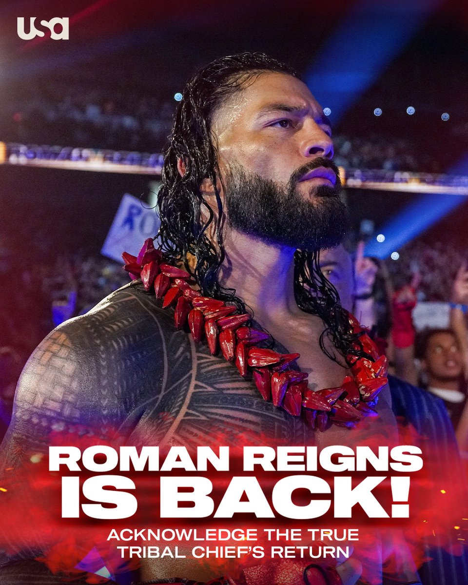 THE TRUE TRIBAL CHIEF IS BACK!! ☝️☝️☝️

Welcome back, Roman Reigns! #SummerSlam