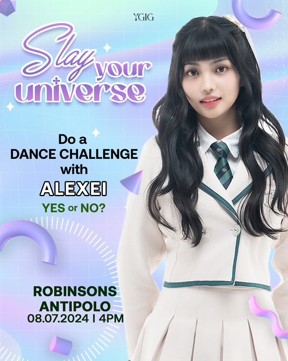 ygig_official's tweet photo. [🌠] YGigs: SBTown Universe Season 2

WEGO! Feel all your stars collide and slay a dance with #YGIGAlexei at Robinsons Antipolo this August 7!

Comment the link to your favorite DC that you'd like to perform with YGIG Alexei on stage. 💚

#YGIG #YGIGAlexei #SBTownUniverseSeason2 https://t.co/HTiJKi0Get