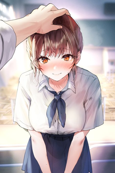 ナデナデで満たされるおりこうさん 