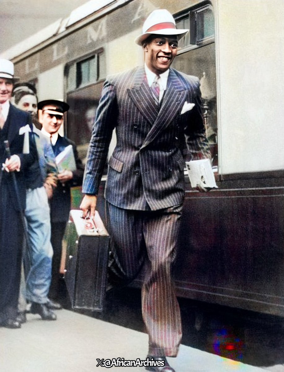 Jesse Owens in London after winning four gold medals at the 1936 Olympics.