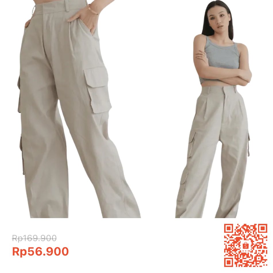 PestaporaShopee's tweet photo. 16. ￼Cargo Pant High Waist Culottes / Celana Kargo Panjang Kulot Pingggang Tinggi

https://t.co/3E3iFe8zYT https://t.co/jG6lunJEzp
