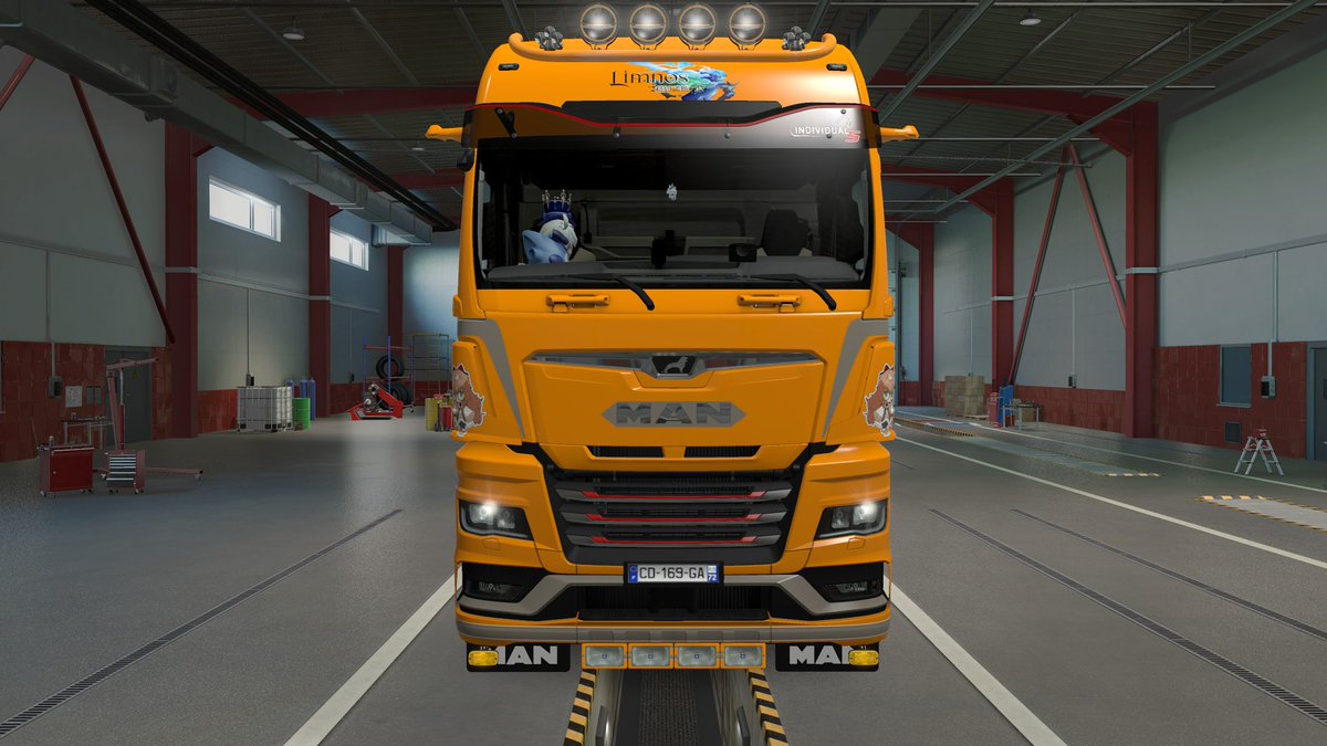 最近心血來潮弄一下庫路路老闆的卡車塗裝 
找圖找了很久 然後排版跟配色 
因為主要這台車的外觀比較霸氣 配色就稍微困難一點 還好參考別人的作品之後 自己用也好看很多了 
#庫東西