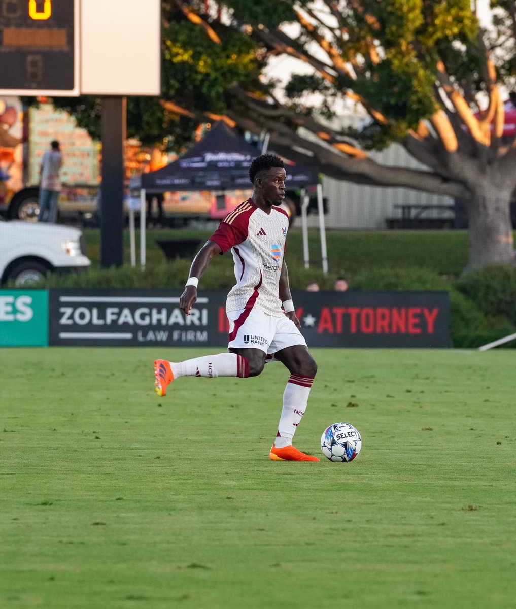NorthCarolinaFC's tweet photo. JUSTIN MALOU IS AN OFFICIAL USL CHAMPIONSHIP GOAL SCORER‼️

@jmalou_4 scored his first goal tonight off the corner from @_mikey4M!

1-0 | #NCvOC https://t.co/I8FZQMavhQ