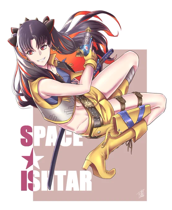 スペース・エレシュキガル実装おめでとうスペース・イシュタルの過去絵を。 #FGO9周年 #FGO