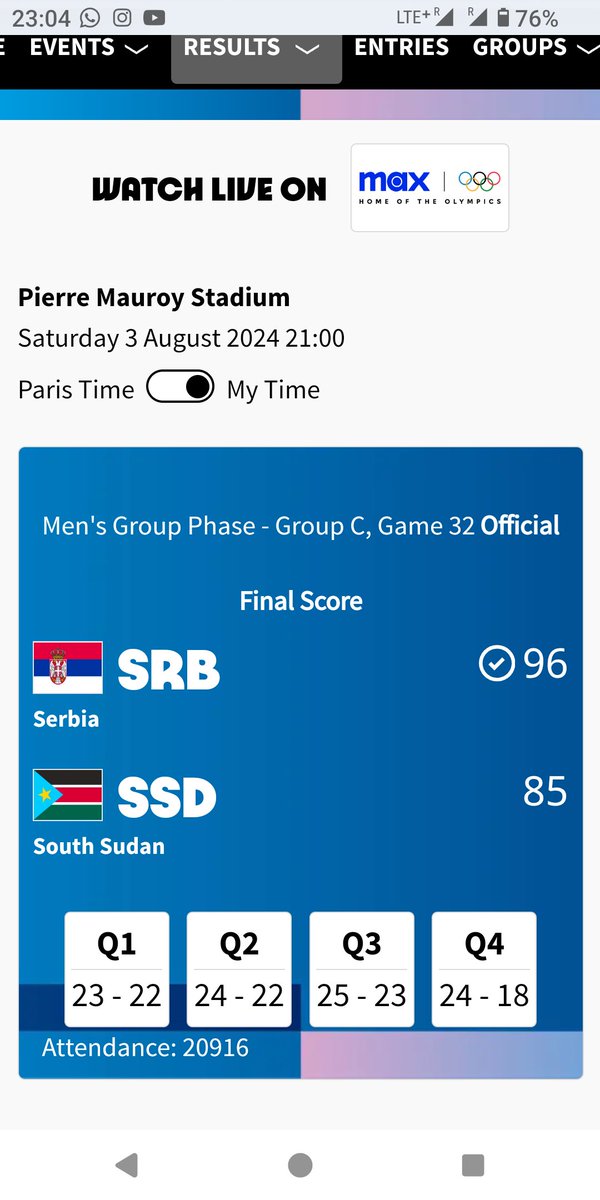 Great 🏀 game, yesterday in Lille! Serbia (con Jokic) was to strong for the surprisingly good Sout-Sudan. Let the games begin!  (for us) #OlympicGames #Paris2024