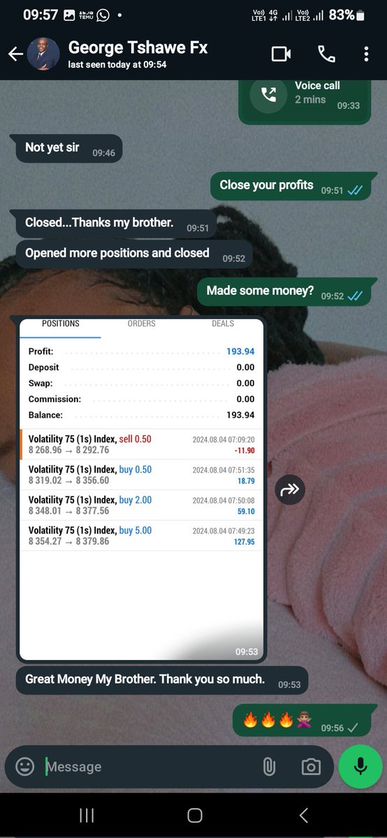 Aymos_'s tweet image. $193 secured 😎 🙌🏽 From today&apos;s first signal #ClientResults
