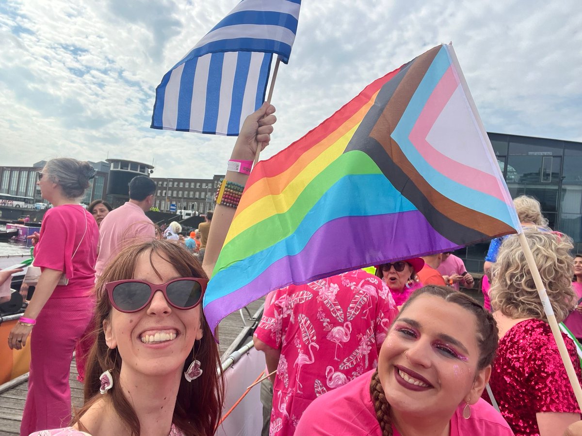 PressGreekEmbas's tweet photo. 🌈 Great to join the #EqualRightsCoalition in  #PrideAmsterdam2024 
 #CanalParade  ⛵️
Thank you @GermanyinNL for leading the ERC initiative in #NL 
⁦@amsterdampride⁩
#YouAreIncluded #Pride2024🌈
#TogetherInPride ⁦#LoveIsLove https://t.co/8Th1dQdoCJ
