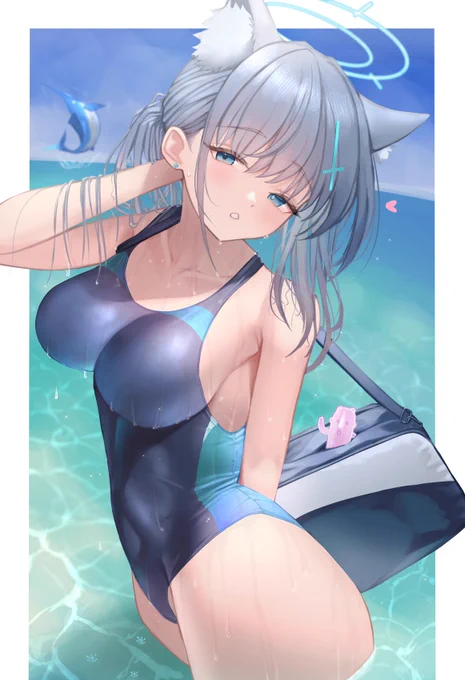水着シロコ #ブルアカ 