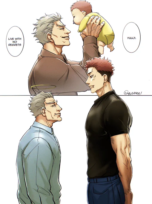 Yuuji and his grandpa 🥺 