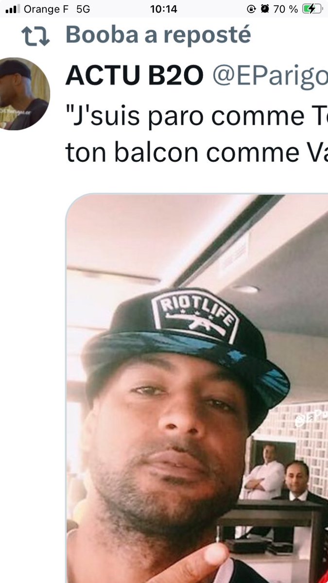AlixBrizet's tweet image. ⁦@booba⁩ souhaite la guerre civile :

#riotLife