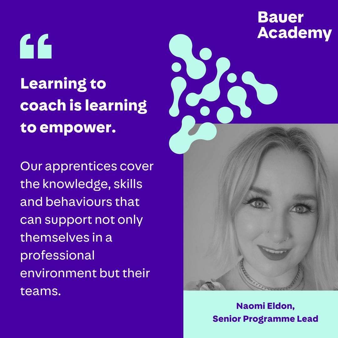 Are your team passionate about empowering others? Then partner with us on our Coaching Professional Apprenticeship lead by Senior Programme Lead, Naomi and unleash their potential! To find out more and reserve your space, contact clients@baueracademy.co.uk 📧