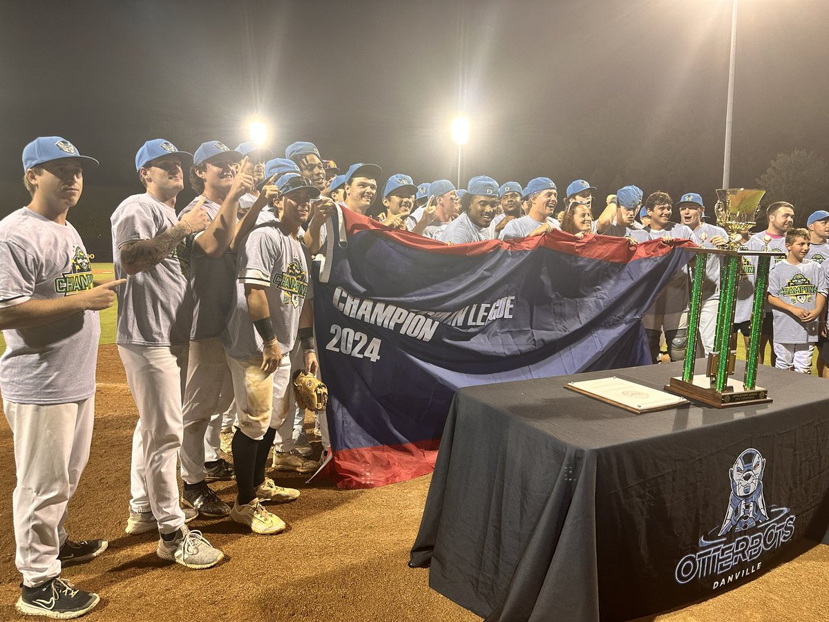 Dave Walls 🔤1️⃣3️⃣ (@davewallswset) on Twitter photo THE CHAMPS ARE HERE!
<a href="/GoOtterbots/">Danville Otterbots</a> are your 2024 <a href="/AppyLeague/">Appalachian League</a> champions with a dominant 11–5 win! I’ll have a full recap of the game, and post game celebration, tomorrow on <a href="/13Sports/">ABC13 Sports</a> at 6&11! THE CHAMPS ARE HERE!
<a href="/GoOtterbots/">Danville Otterbots</a> are your 2024 <a href="/AppyLeague/">Appalachian League</a> champions with a dominant 11–5 win! I’ll have a full recap of the game, and post game celebration, tomorrow on <a href="/13Sports/">ABC13 Sports</a> at 6&11!