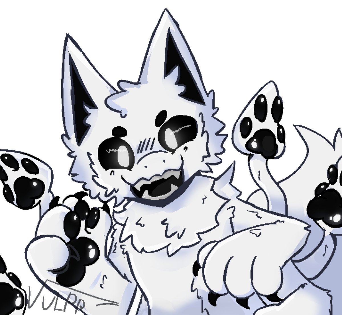 Vulprrr's tweet photo. Squid Dog Chompers (Other Photo Scales/Angles) | Changed 

I honestly didnt know which one looked the best, so here they are all of them
#changed #furryart https://t.co/zRy4JQi7wn