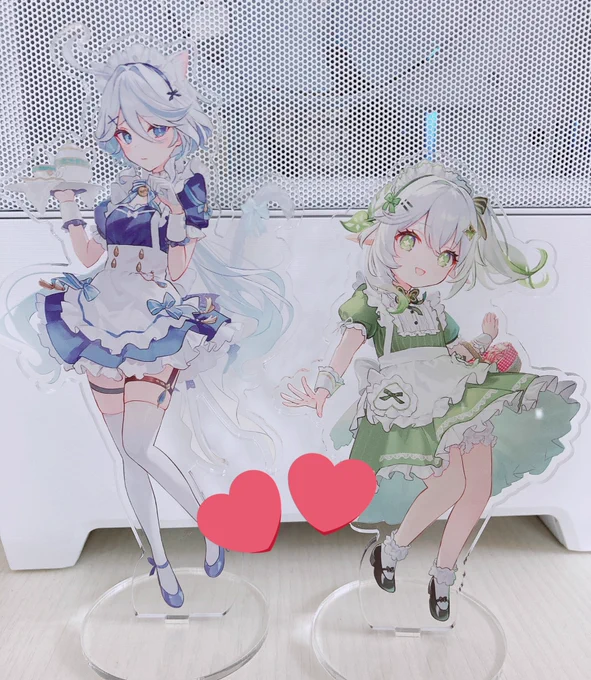 ふわおむさんの原神メイドアクスタ届きました もうめっちゃくちゃ印刷綺麗だし可愛いし本当に買ってよかった〜…
