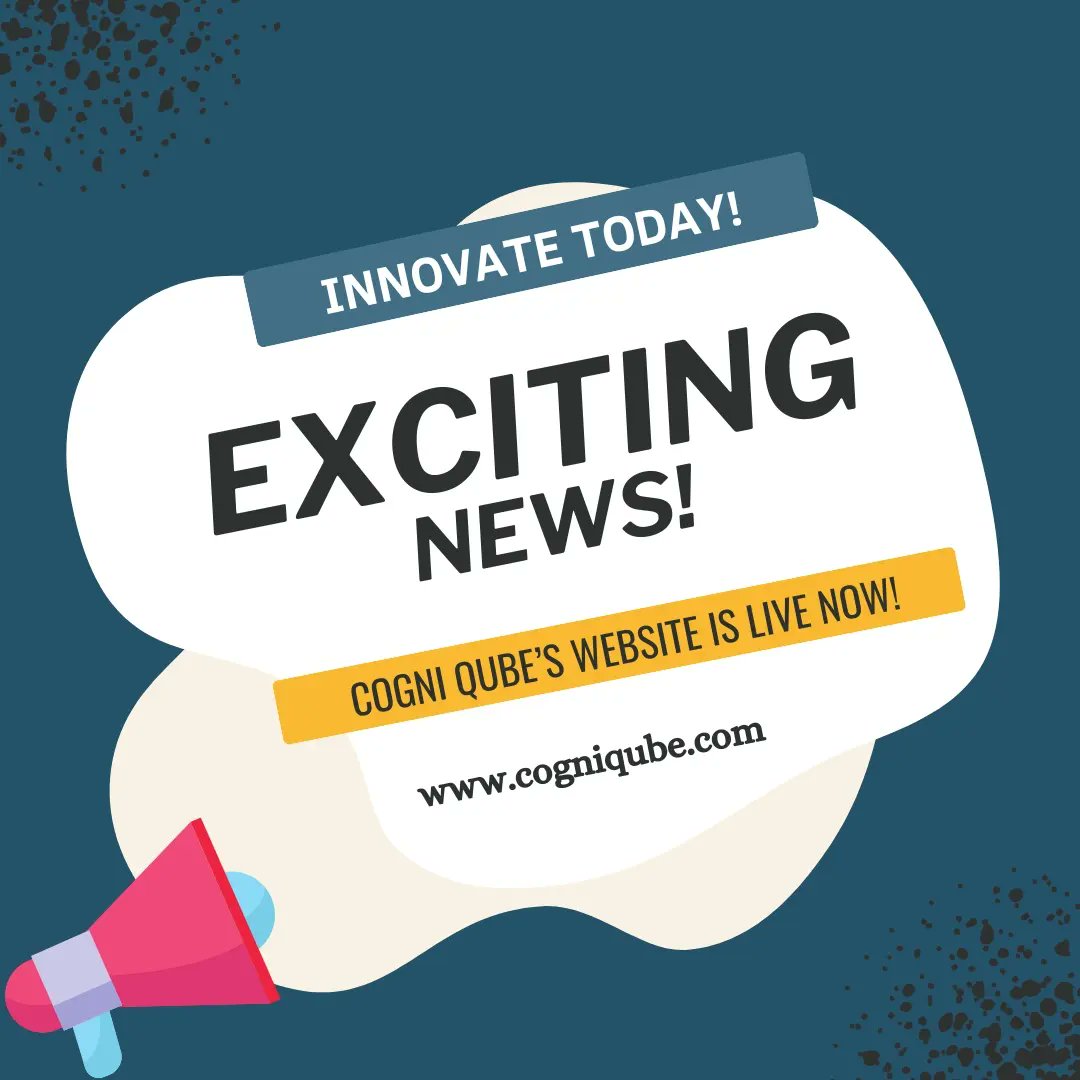 Cogni_Sarim's tweet photo. "WE'RE LIVE!"

We are thrilled to announce the launch of our brand new website! https://t.co/6wwxjNi0A3

Explore the future of AI innovation with Cogni Qube!

Special thanks to our team member @mali_302 for their tireless efforts in making this happen!

 #ArtificialIntelligence https://t.co/buN2Fbg0pl