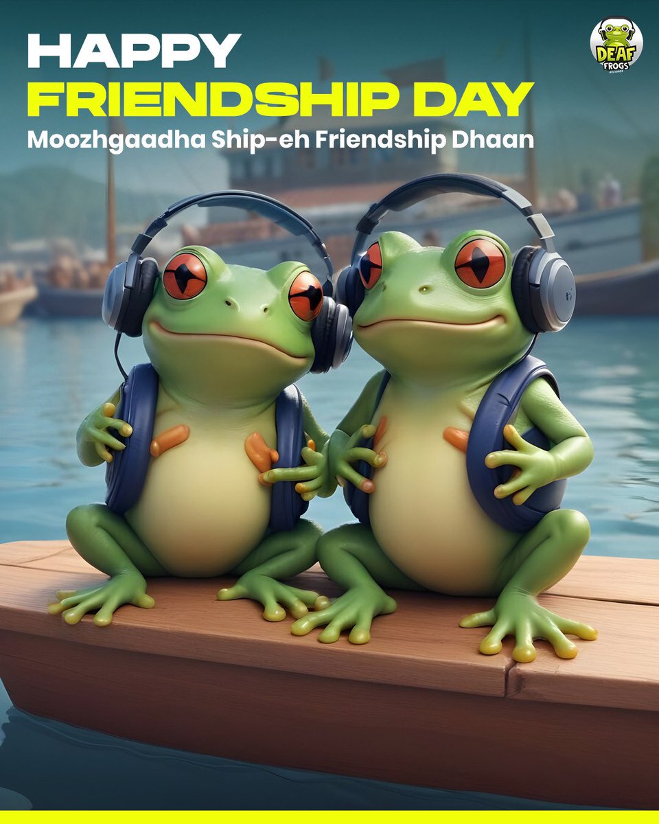 Wise man once said, "Machaan, music-ah mattum dhaan eppomae separation-eh illama irukkum!" So, vibe with our tracks, now available on all  your favourite music platforms!

#friendshipday #deaffrogs