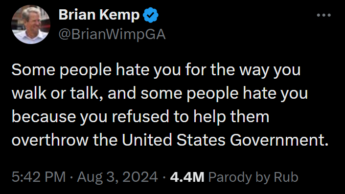 FaithRubPol's tweet image. Brian Kemp SLAMS Trump 👏