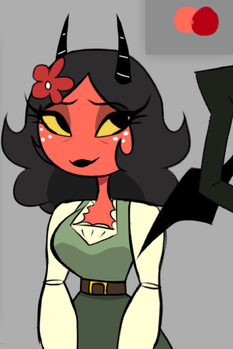 helluva_name's tweet image. So I was gonna post my ocs parents design after yk drawing ppls oc (WHICH I WILL DO DONT WORRY) but I just FELL IN LOVE WITH MY OCS MOM AHHH (btw this is corny as shit, but she’s Moxxie’s mom’s sister /also i prob said it wrong)
AHHHHHHHHHHHHHHH😍😍
#helluvabossOcs