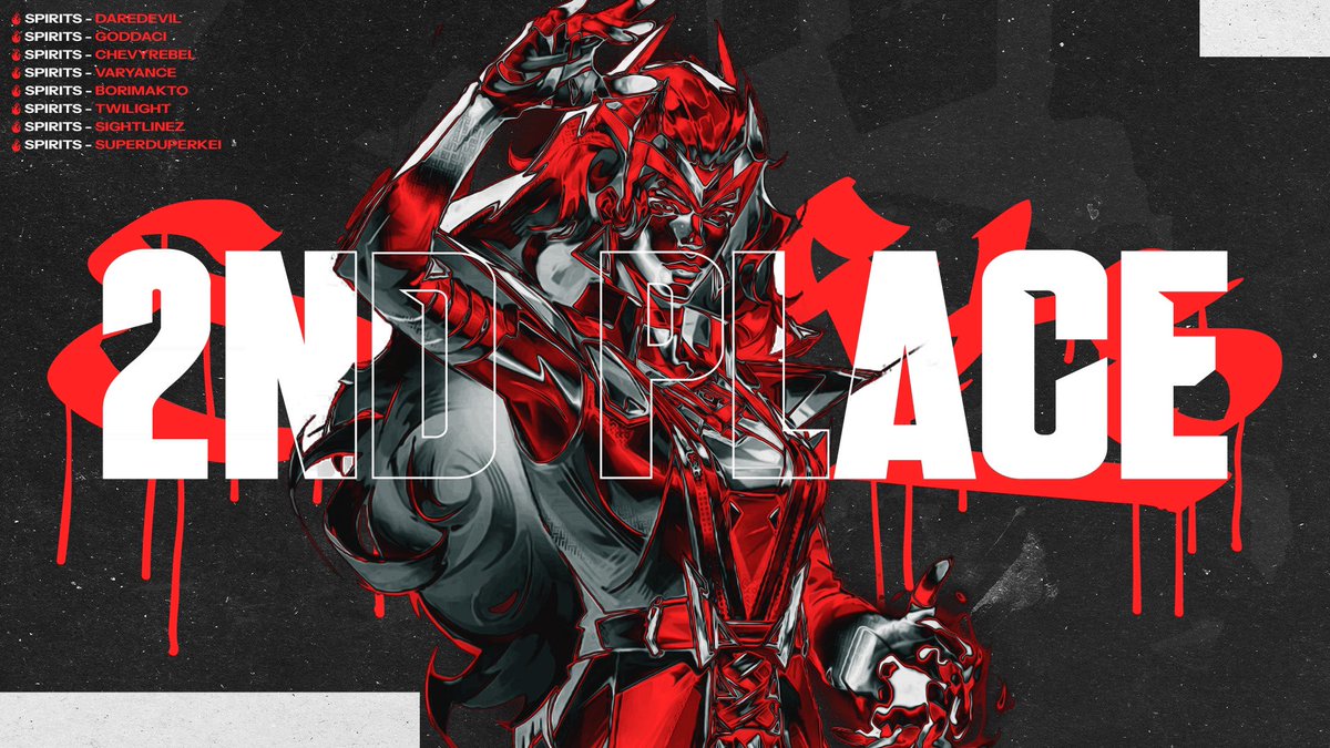 Silver secured! 

Pretty good for the first local Marvel Rivals tournament; excited to see how the scene expands! 💪

🥈<a href="/Dieg0Sebastian7/">DiegoSebastian7</a> 
🥈<a href="/Goddaci/">godda</a> 
🥈<a href="/Chevyrebel79/">Chevyrebel79</a> 
🥈<a href="/varyance_/">varyance</a> 
🥈<a href="/Borimakto/">Bori 🇵🇷</a> 
🥈@TwilightSupp 
🥈<a href="/SightlinezOW/">SightlineZ</a> 
🥈<a href="/superduperkei/">kei.:*･゜ﾟ･*</a> 

「 ✦ #SpiritsNation❤️🤍🖤 ✦ 」