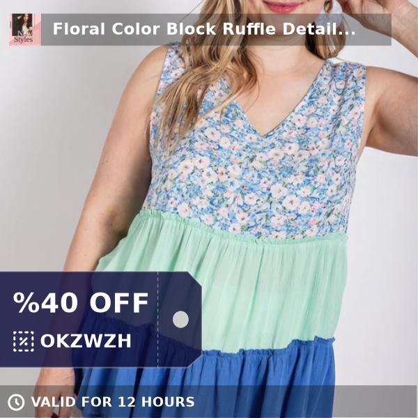 jeffrey_olive70's tweet image. 🌸 Elevate your style with our Floral Color Block Ruffle Detail Tiered V-Neck Top! Perfect for casual outings or brunch dates, this chic Blue Mix top offers comfort and elegance. Sizes XL-2XL, just $30.69! #BlueMix #PLUSSIZE #SALEPLUSSIZE #CCPRODUCTS 🌟 shortlink.store/1ty5cuo1r9yn