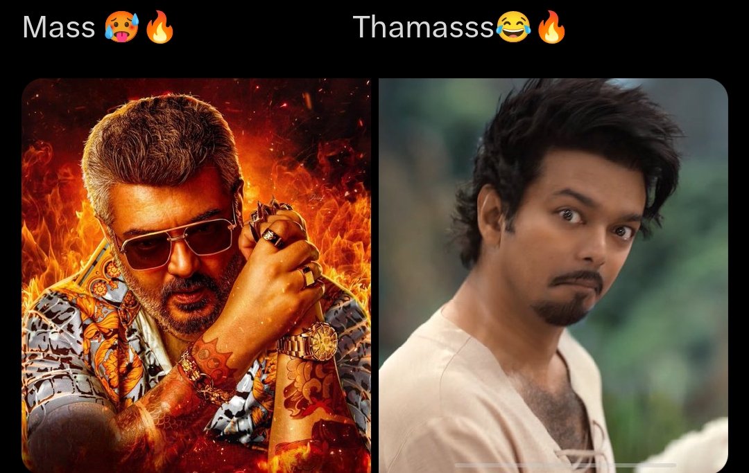vinayak_jeev's tweet photo. Ipdi pannitinglea da moment🤣🤣...
De aging thalapathy ku pannamayea irundhurukulam..😮💨😮💨..
Technology sucks ...
#GOAT #AK64 #AjithKumar #AjithismDay #32YearsofAjithisim #32yearsofglory #32YearsOfAK #GoodBadUgly #VidaaMuyarchi #ThalapathyVijay https://t.co/xDcxEkJeQS