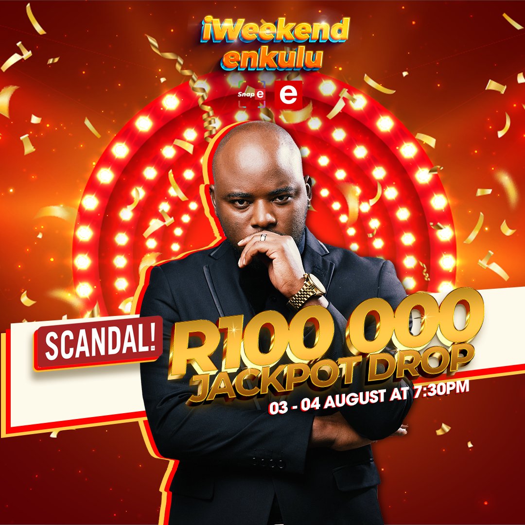 etv's tweet photo. Big wins are up for grabs tonight, #etvScandal 7:30PM see you there for a chance of winning a share of the R100 000 jackpot drop ๐ฐ ๐ค #Snap_e #iWeekendEnkulu https://t.co/vxXi5h1ro2