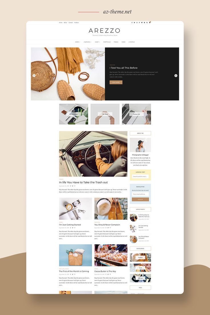 aztheme's tweet photo. AREZZO - Minimal &amp; Modern Blog WordPress Theme. Fast loading, easy customization, perfect on all devices, it’s the optimal choice for bloggers.

✨ Download now: https://t.co/O0O31t0auS

#WordPress #BlogTheme #MinimalDesign #ModernBlog #WebDesign #BloggersOfInstagram #TechTrends https://t.co/TDX4FQmI5v