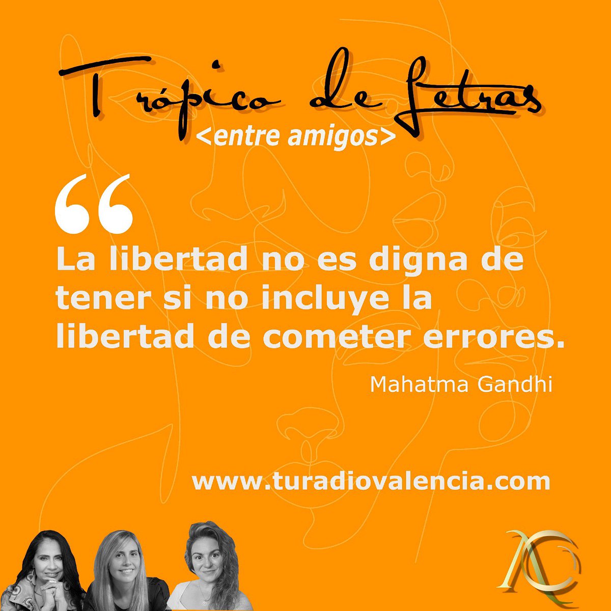 ¿Te gusta está frase? ¿Cuál es tu opinión al respecto?
Hablemos de Libertad
#TropicoDeLetras
#Entreamugos
#Radio
#Libertad
#Tertulia
#reflexion 
Tu Radio Valencia
<a href="/insubarataria/">Ínsula Barataria</a> 
<a href="/JuliaLescano22/">Julia Lescano</a> 
<a href="/TropicodeLetras/">Trópico de Letras</a>