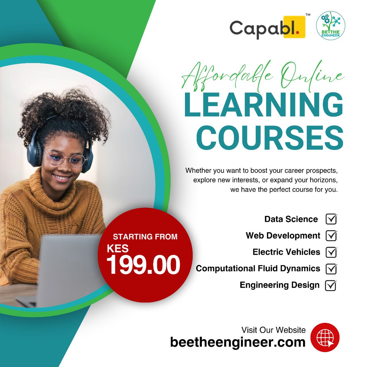 BeetheEngineer's tweet photo. Have you wanted to up skill and your finances aren't financing well, we got you with affordable online self paced courses
 Click the link below👇🏾 to select a course and start your journey to skilling. 
https://t.co/F8Lhkd0oSp  @KNUE_Official @KENYAENGINEER @AfricaEngrNews https://t.co/8RfFRU2NAH