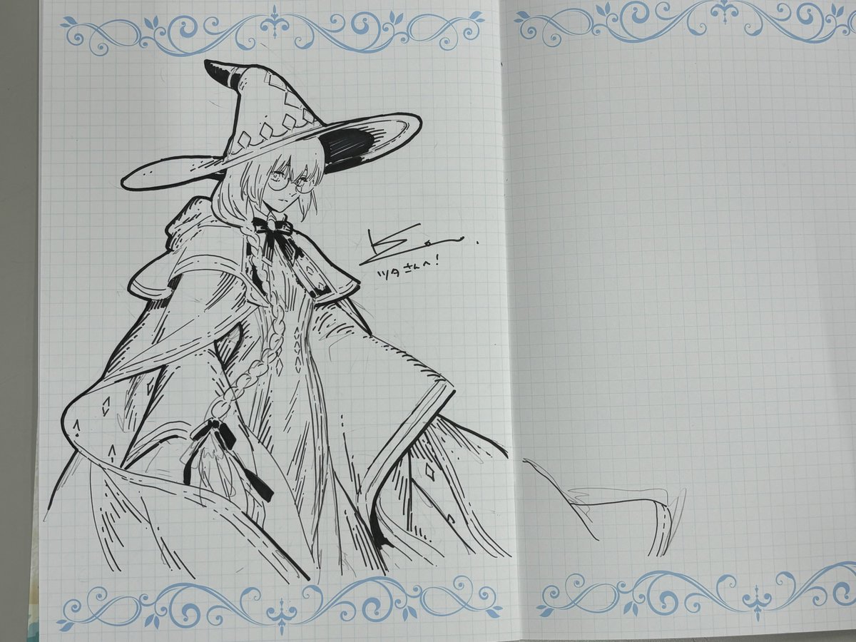 中も描いてもらっちゃった😚✌️💪
(交換でセイバー描きました…) 