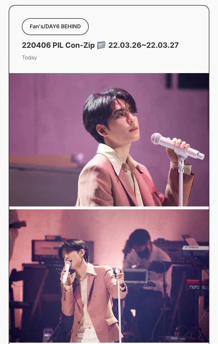 #DAY6 Fan’s DAY6 BEHIND 📁

📷 2016 ~ 2023 팬즈 비하인드 (111개)

티스토리 DAY6 BEHIND 카테고리에서
비하인드 사진들을 볼 수 있어요!

🔗 wonpilzone.tistory.com/category/Fan%2…

#성진 #영현 #원필 #도운 #데이식스