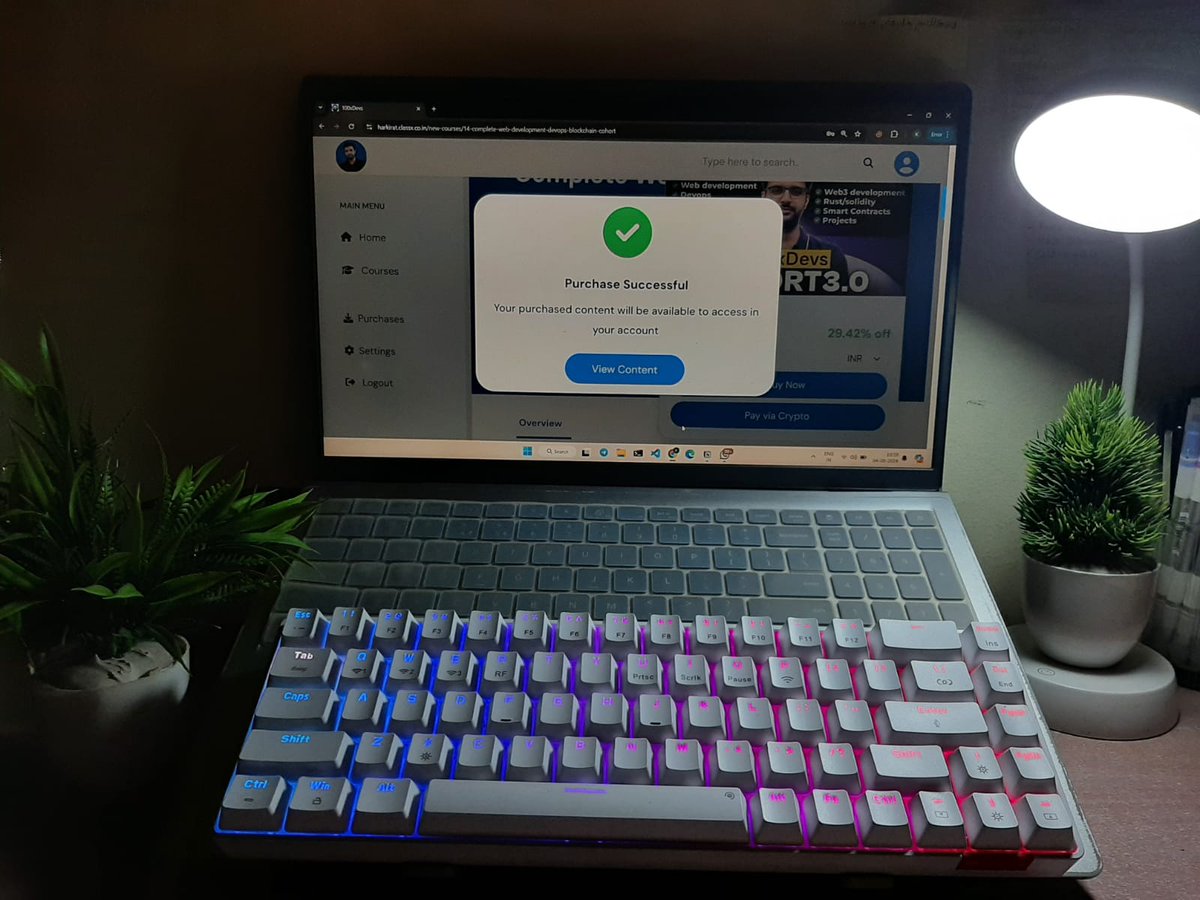 kamnaBhadoriya's tweet image. Finally bought the course🥹

Was thinking of buying it since so long! Let's see how it goes🥹

Hope it will be worth It!

previous batch students kindly share your experiences!👇

#Cohort #100xdevs #Development