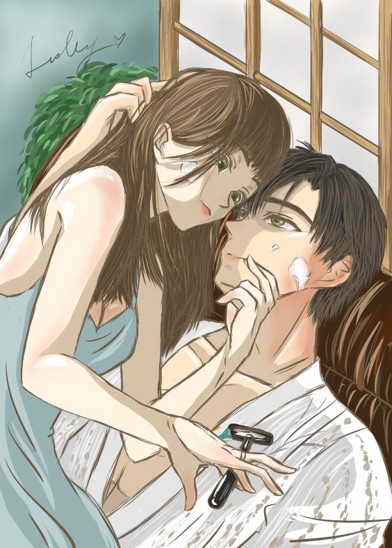 lesliadreams's tweet photo. 「不准工作，也不准做別的。」
所以只能...
跨坐在他身上幫他刮鬍子
最後再來用肌膚確認有沒有刮乾淨🤤
差點前往極樂世界（醒來擦地上的鼻血
看來這次是不得不do了呢~
#戀與深空 #LoveandDeepspace 
#黎深 #Zayne 
#每天都會愛他多一點 
#自給自足的黎太太
#長日留痕
#這次肯定do沒有不do的理由吧 https://t.co/tFQJdYfAdB