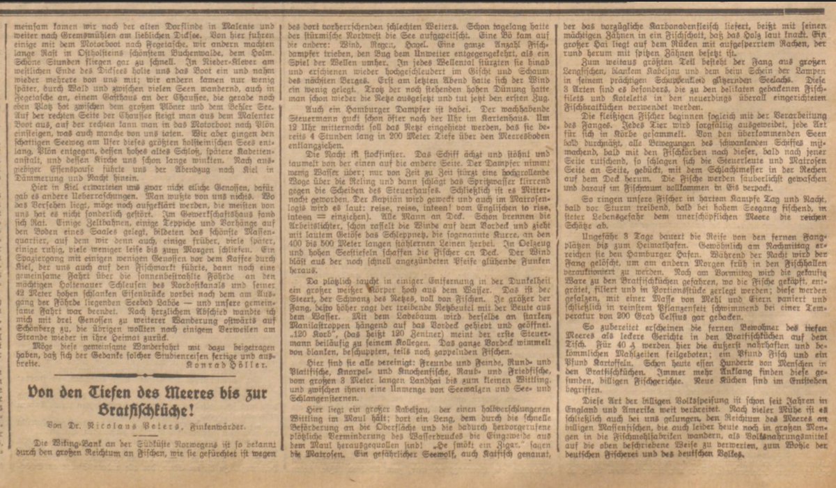 StabiHH's tweet photo. Hamburg &amp; die Welt vor 100 Jahren. Der Podcast #AufdenTaggenau führt uns anhand eine Artikels des Hamburger Echo vom 3. August 1924 „Von den Tiefen des Meeres bis zur Bratfischküche“: https://t.co/nKzDAUsfHJ

Artikel des Hamburger Echo im Original: https://t.co/FRaxB2RIQq https://t.co/w2bVmfmo9T