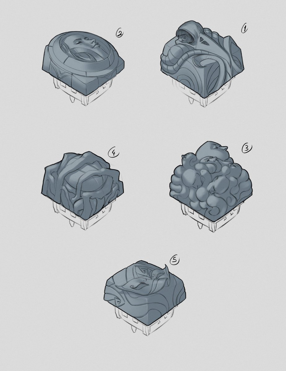 DecayAndRot's tweet image. These are some concepts for some keycaps I'm designing soon and I would love to see what you guys think about and which one do you prefer