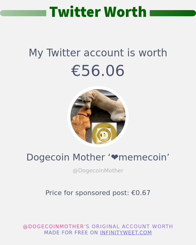 Dogecoin Mother ‘❤️ | ETHGas ⛽ tweet media