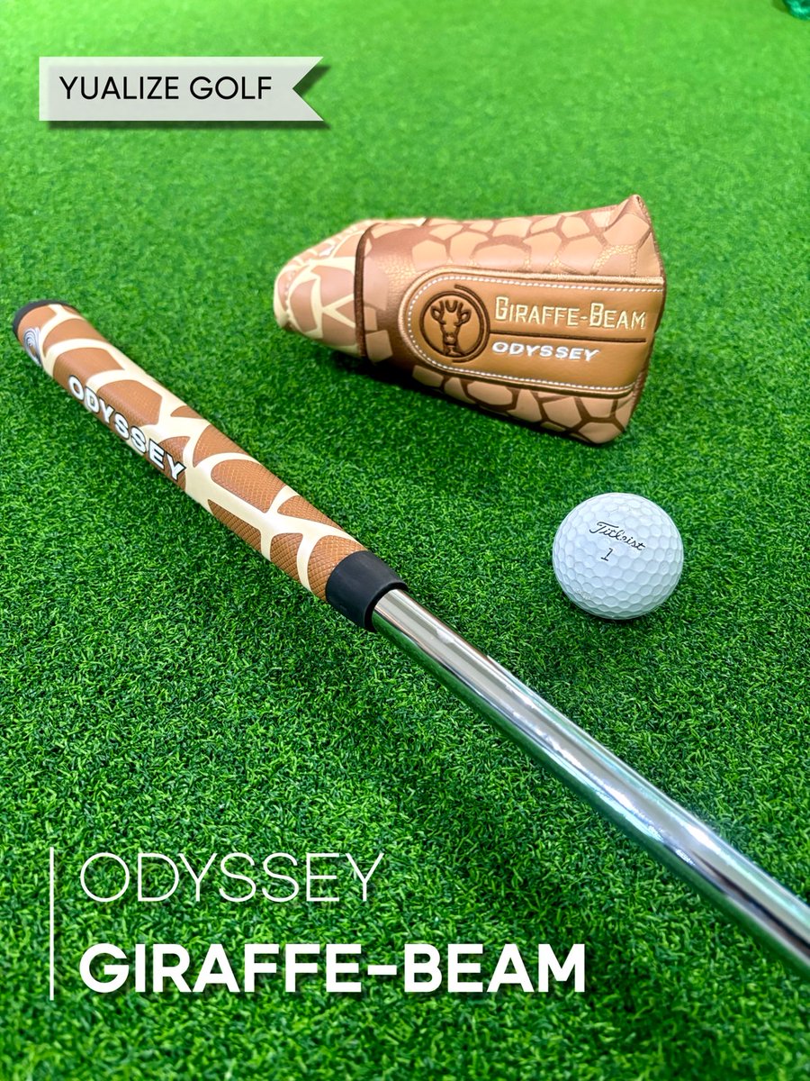 Yualizegolf's tweet photo. こんにちは!
今回紹介するのは、ロングネックのジラフパター🦒
ネックが長いことでヘッドをまっすぐ動かしやすく、安定したストロークができるというメリットがあります!
そしてなんといっても、キリンのデザインがかわいい♡
是非お試しください✨
#ゴルフ 
#GCQuad 
#Odyssey 
#GIRAFFEBEAM 
#パター https://t.co/o2VhXIWMU0